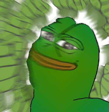 this is super saiyan pepe, like to instantly raise your power