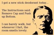 So I've got a new deodorant