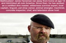 Mythbusters' Jamie Hyneman ran away from home at age 14