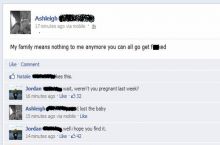 she swallowed, probably
