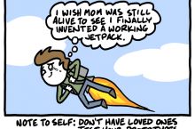 On the other hand, he's got a jetpack