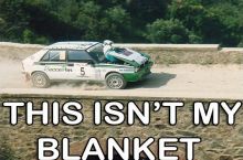 Silly car, you're not a blanket, you're a vehicle