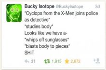 f*cking hell, Cyclops.