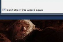 The solution for all, who don't like the "head banging gandalf" .gif -comments