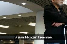 A friend of mine was at the airport and found Asian Morgan Freeman