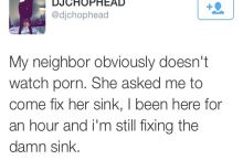 Fixing the sink