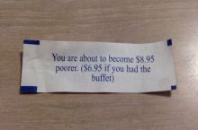 Got the most accurate fortune cookie today.