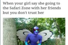 I had never seen a butterfree in the wild