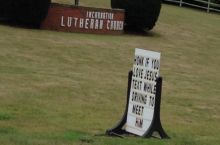 Odd church sign