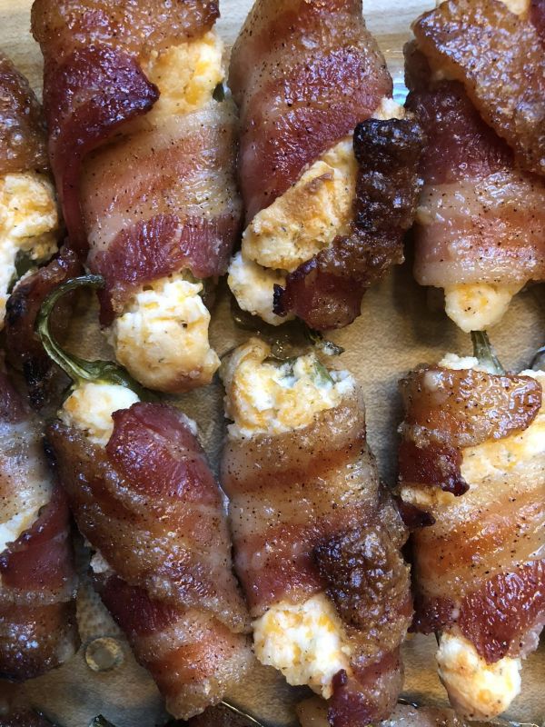 Bacon-wrapped Jalapeño Poppers.
