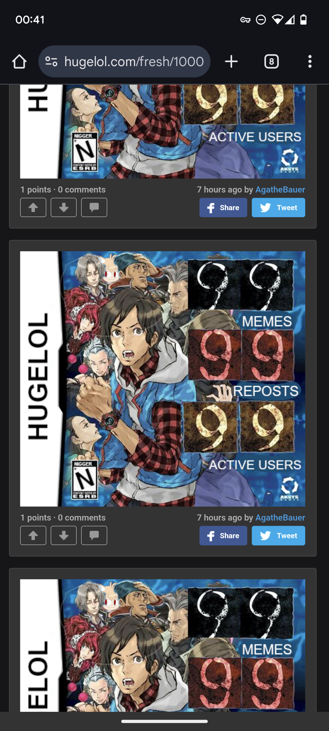 Congrats, everyone. Post 1 million is shitty, nonsensical, deleted Agathebauer slop