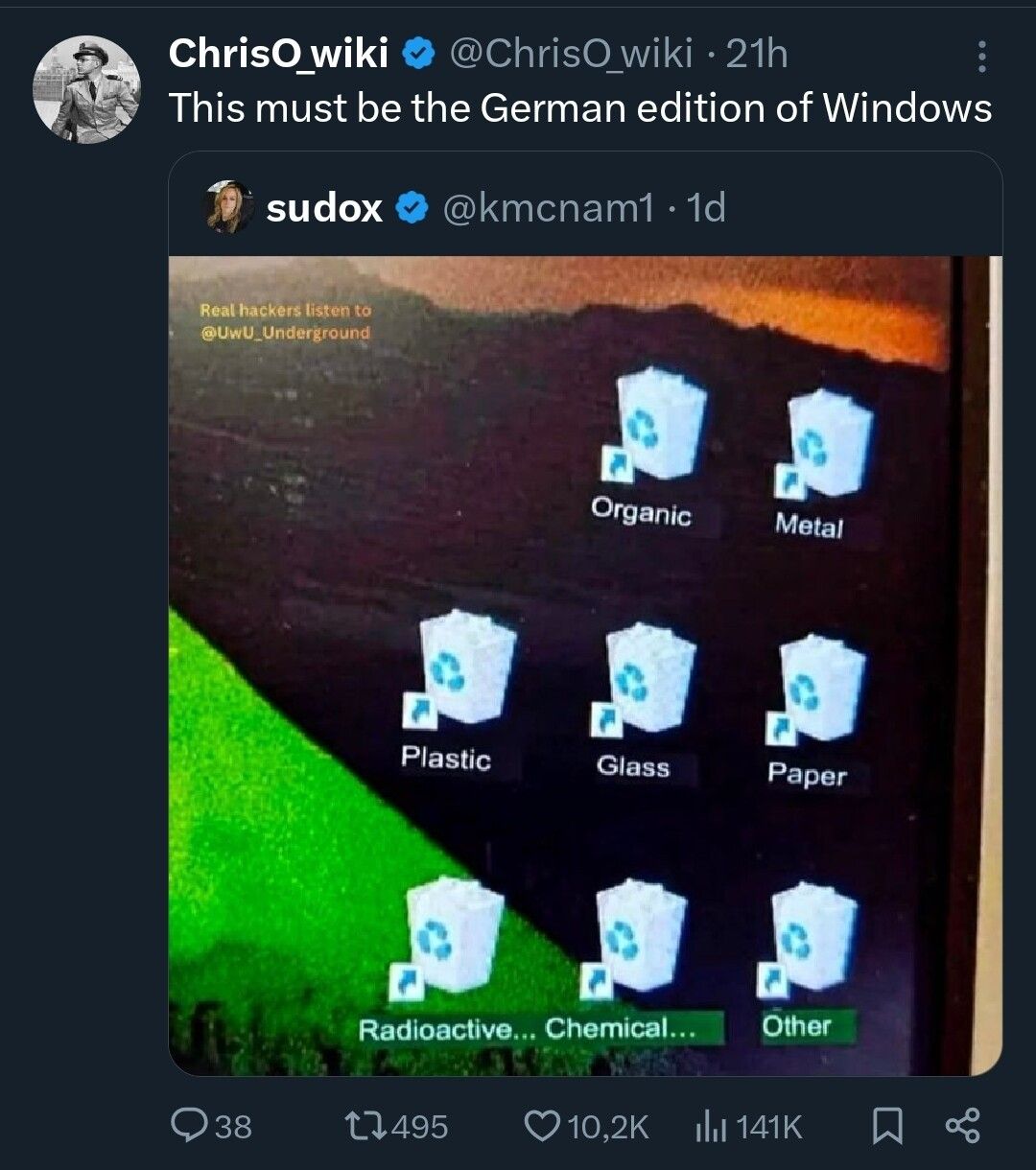 Also, languages with Garbage Collection instead do Garbage Recycling
