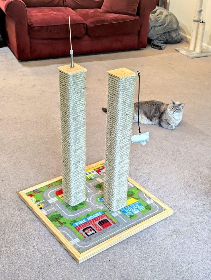 Another cat has hit the west tower