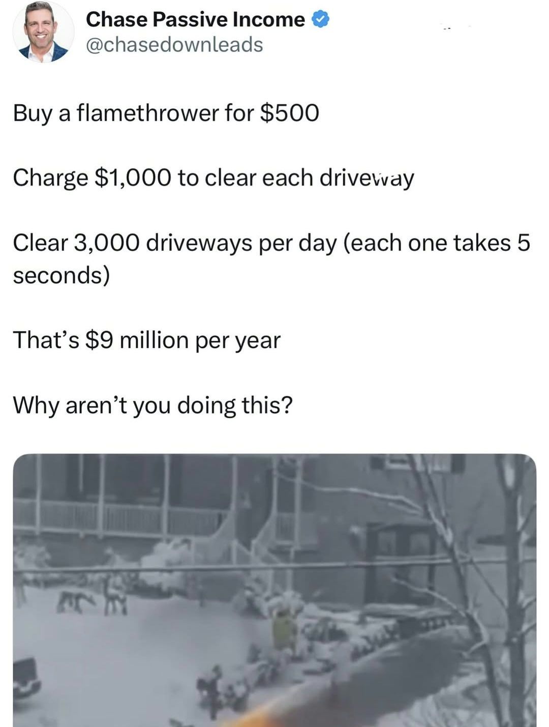 Well, why arent you?