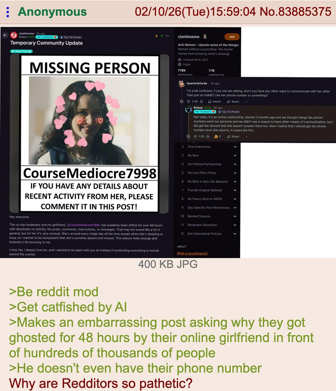 @colonial plz come back I miss you babe