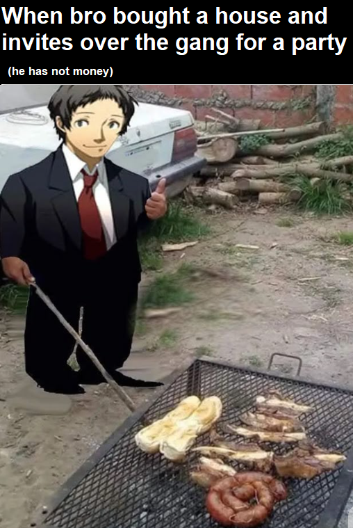 Low budget bbq and cheap cold ones with the lads appeals to the male fantasy