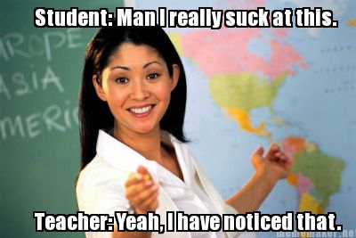 Classmate realizes he sucks at math, however the teacher is one step ahead.