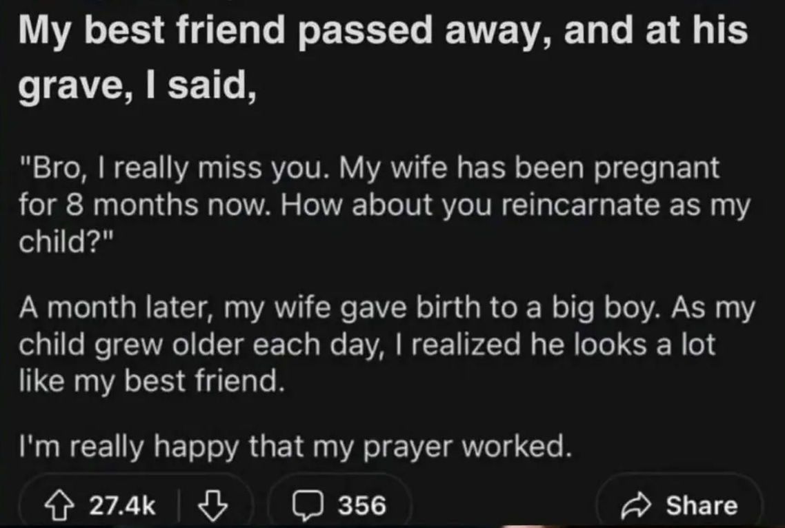 When a miracle happens