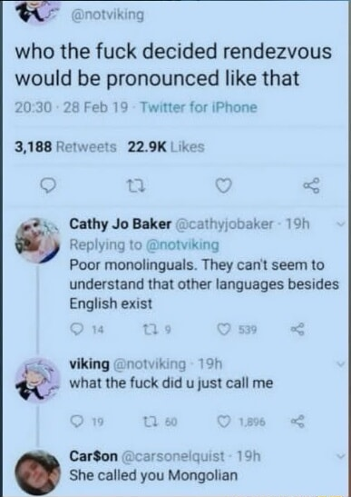 She called you a mongoloid; that's when you use MongoDB