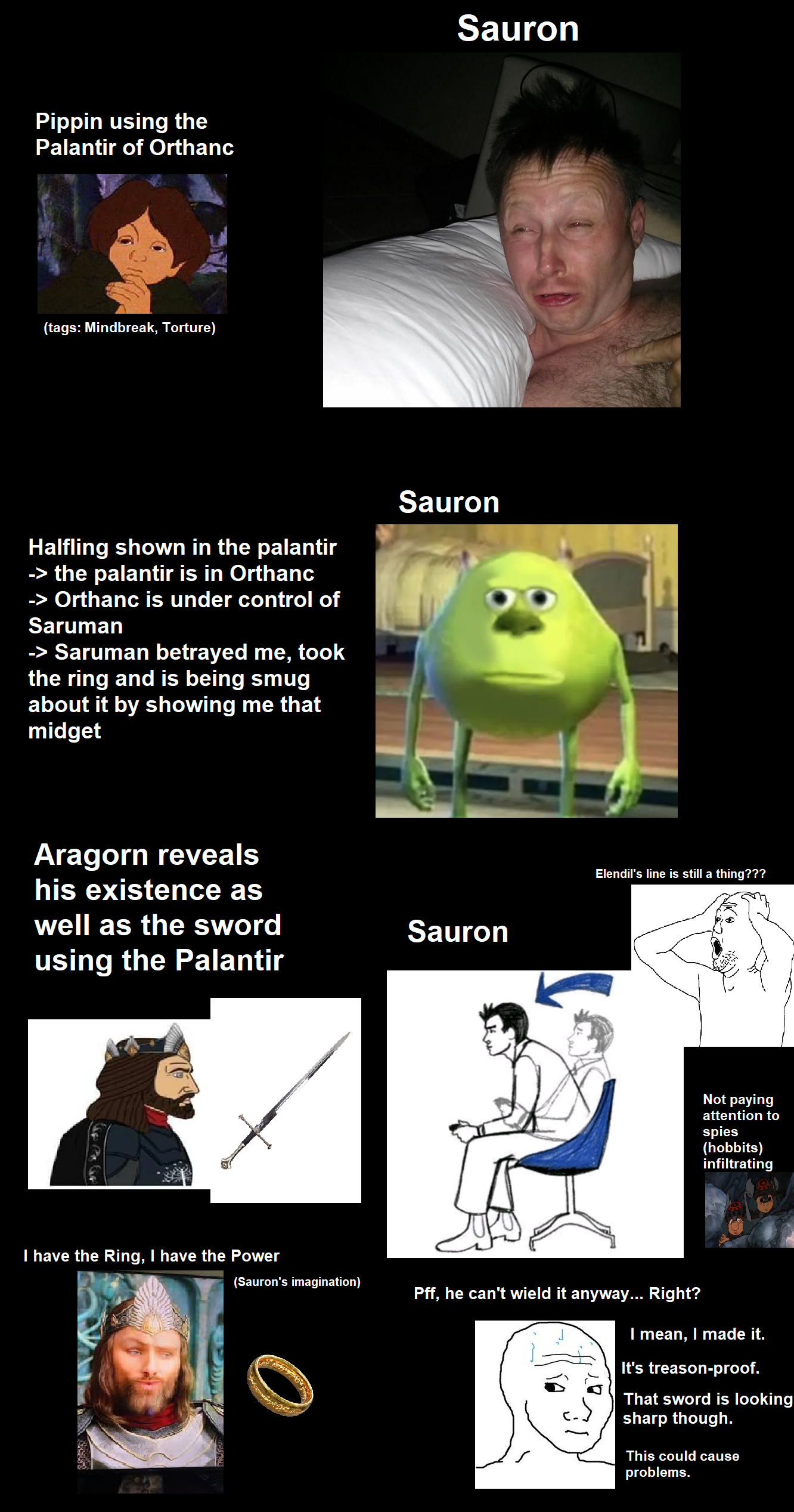 "Better start rushing and nip this nuisance in the bud." - Sauron