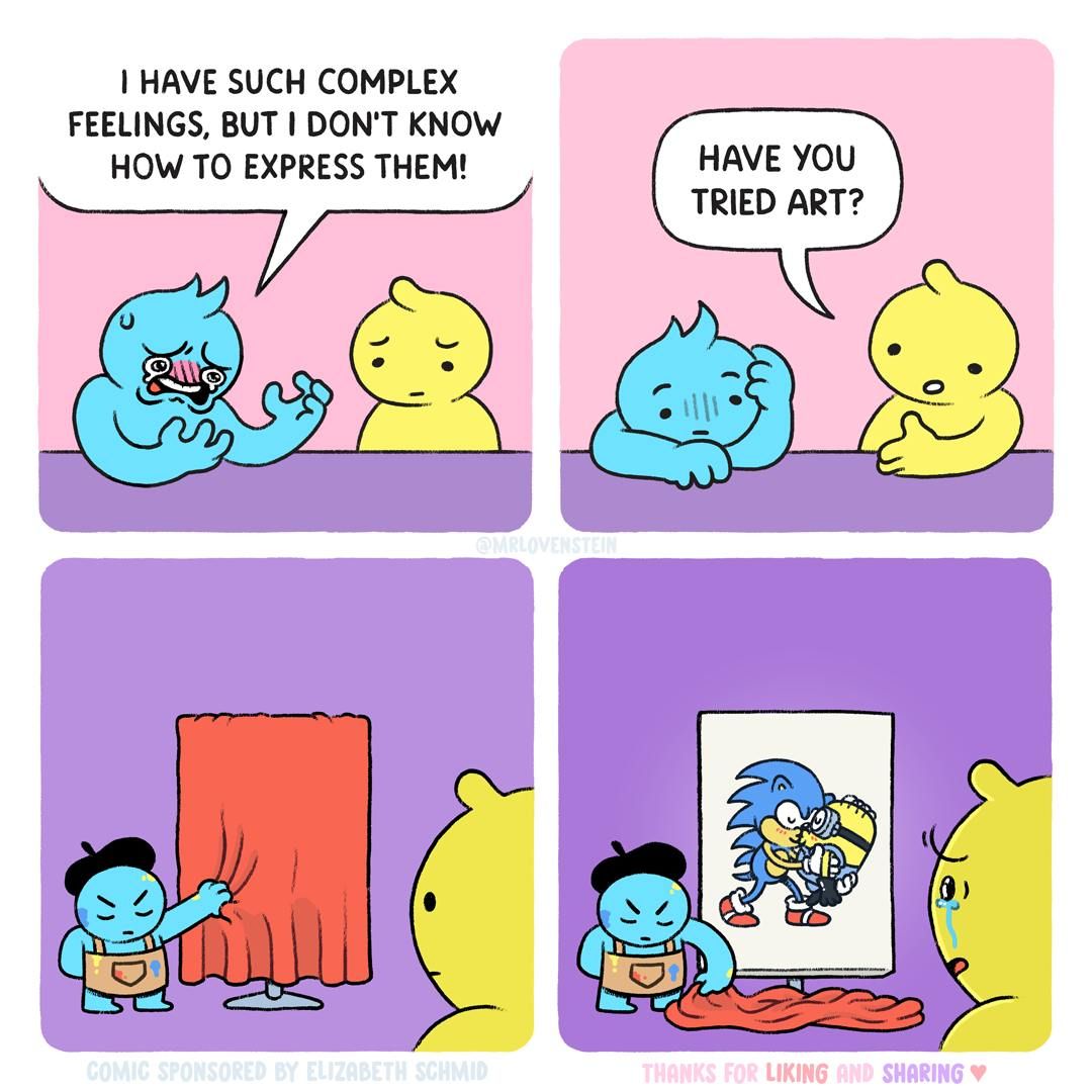 Next consider trying not doing art