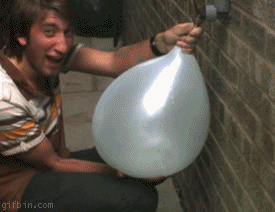 Look how big is my balloon...oh f*ck