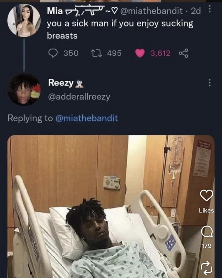 Sent from the hospital