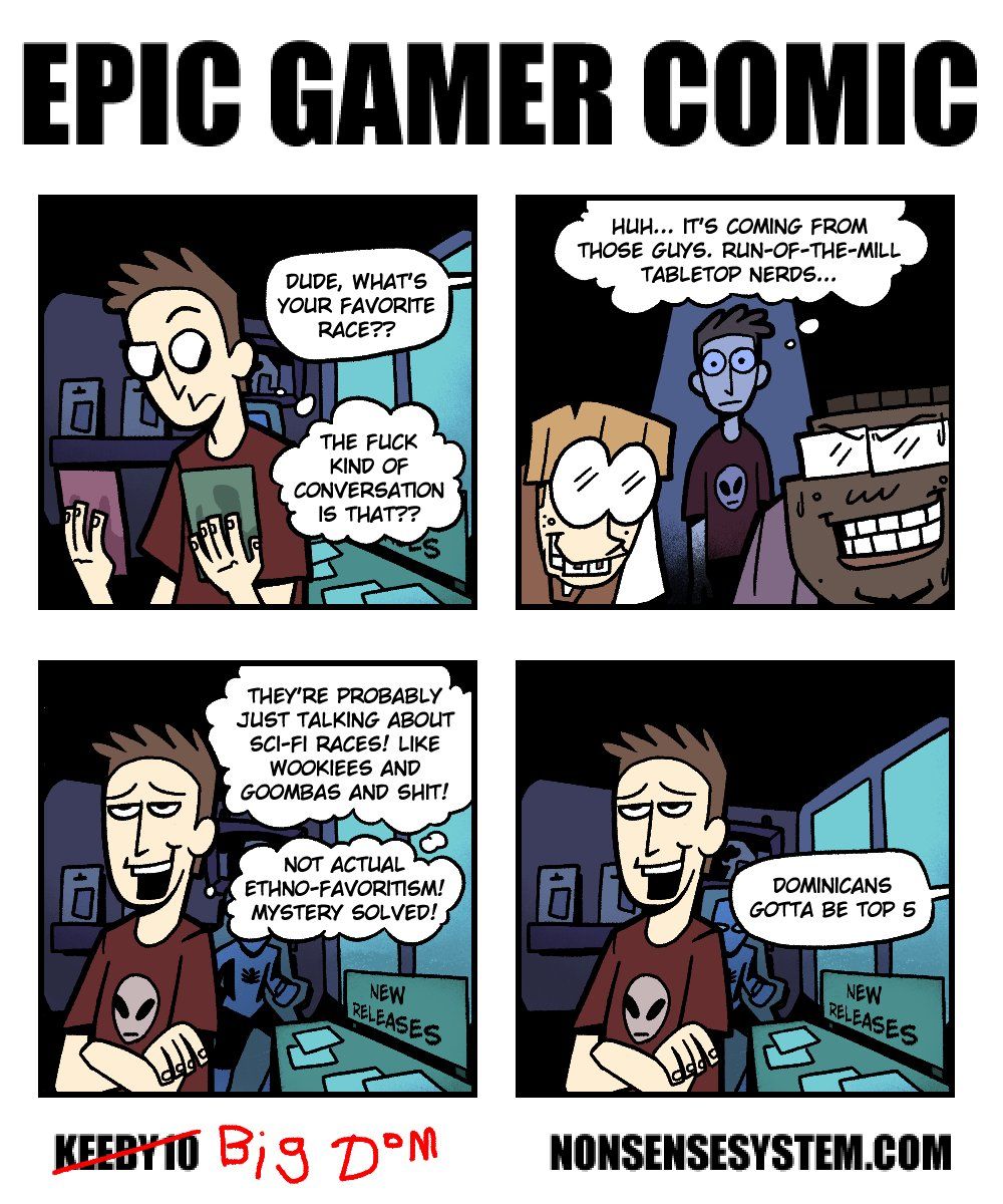 Average conversation in commanders night at the shop