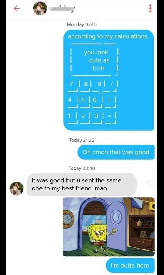 Shooting blanks, even when flirting