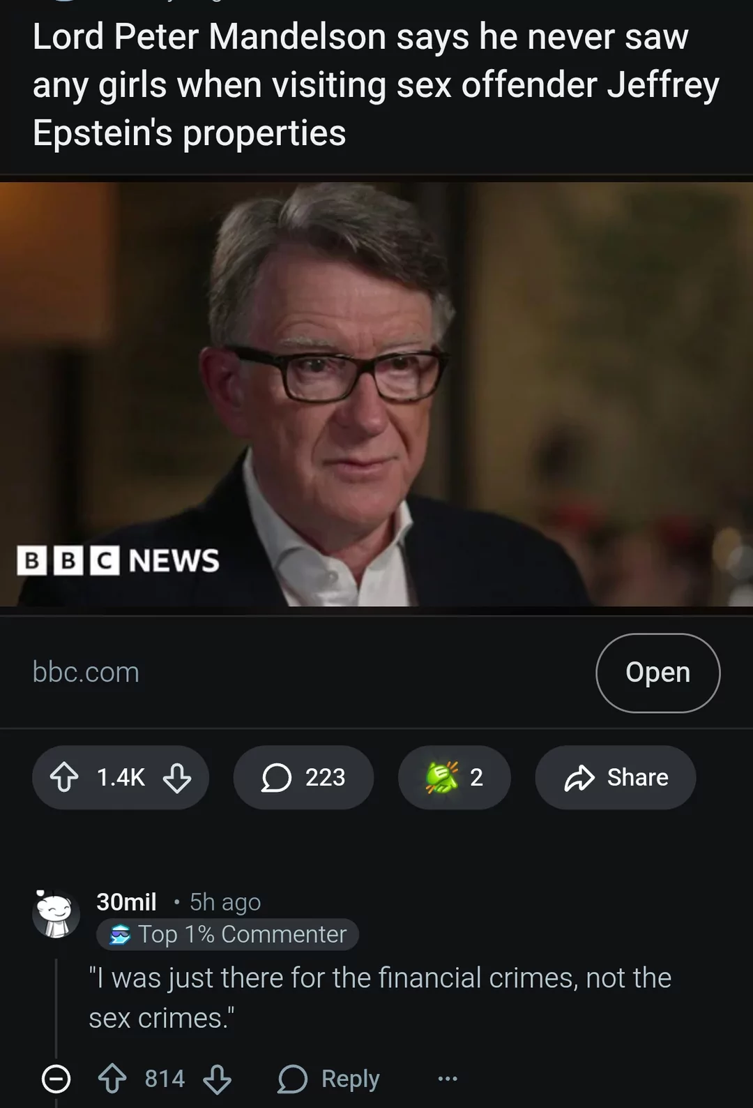 "Also Epstein who is that? Never heard of him, haha"