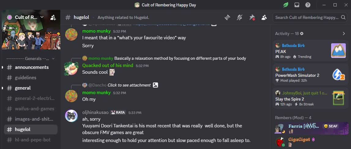 Wow, we were down for like seven hours. Anyways, there's a community Discord server