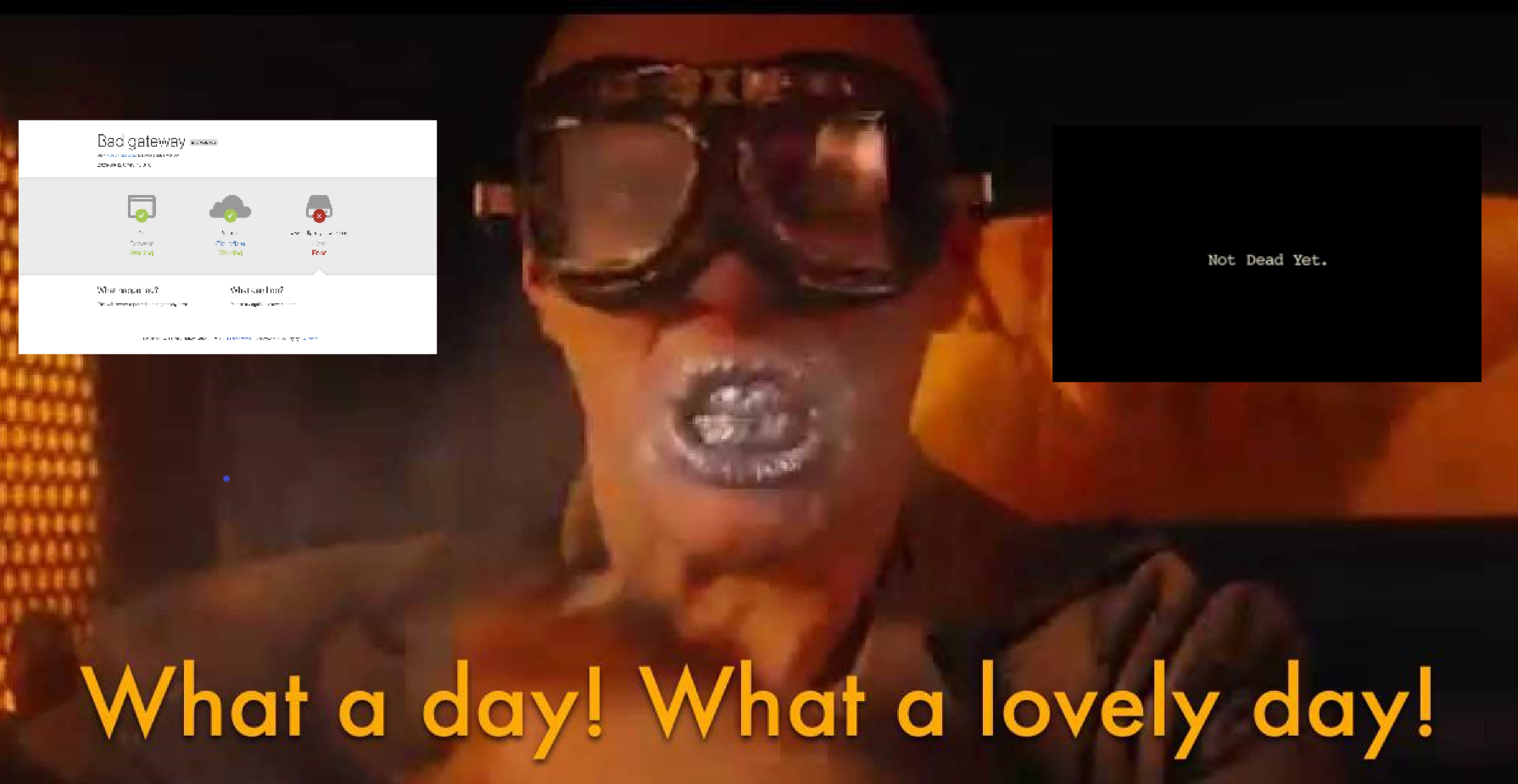 When everything seems lost but you're not dead yet