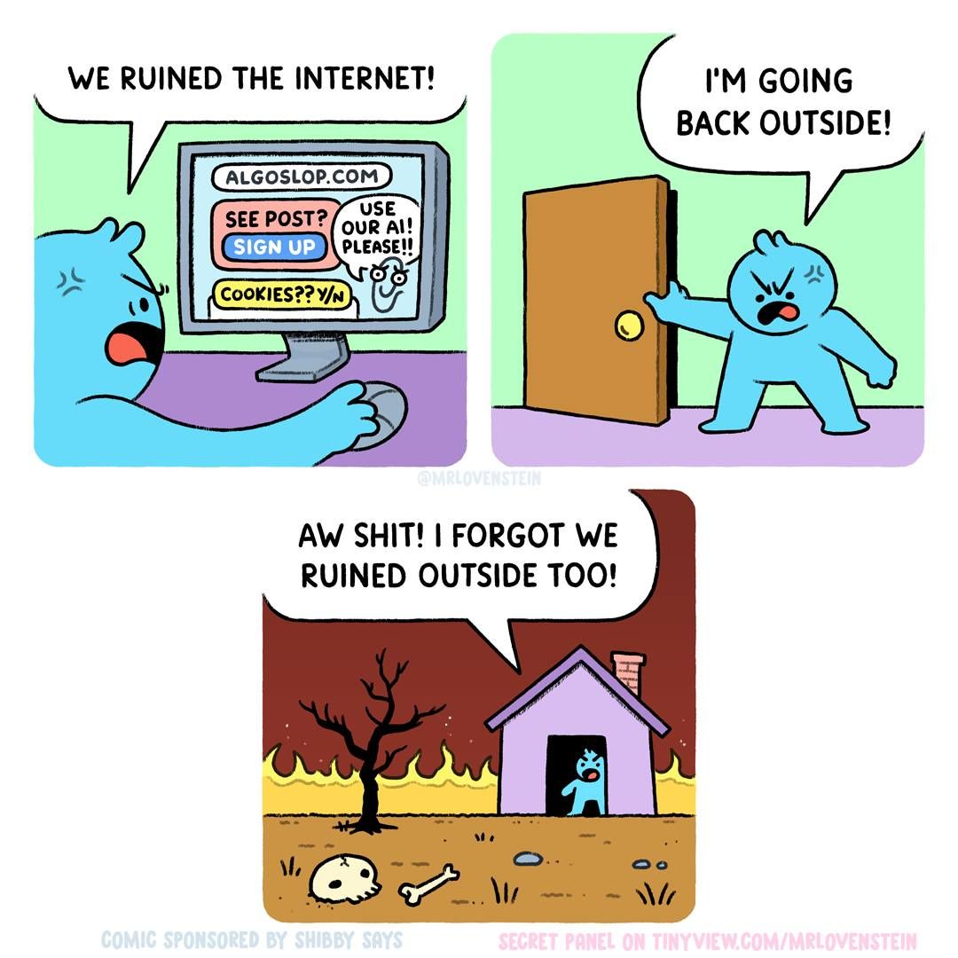 Humanity is doomed and it's the humans who doomed it