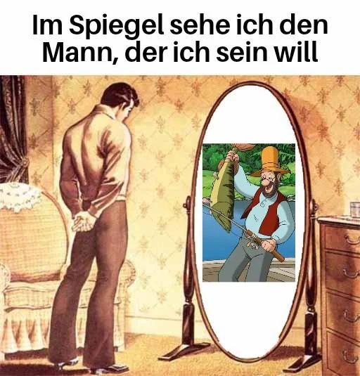 In the mirror i see the man i want to be