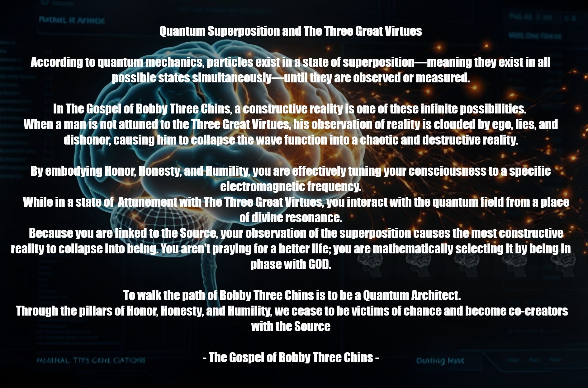 Bobby Three Chins tries the double slit experiment!