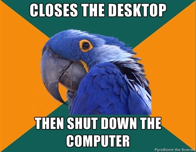 Paranoid Parrot uses Windows 8