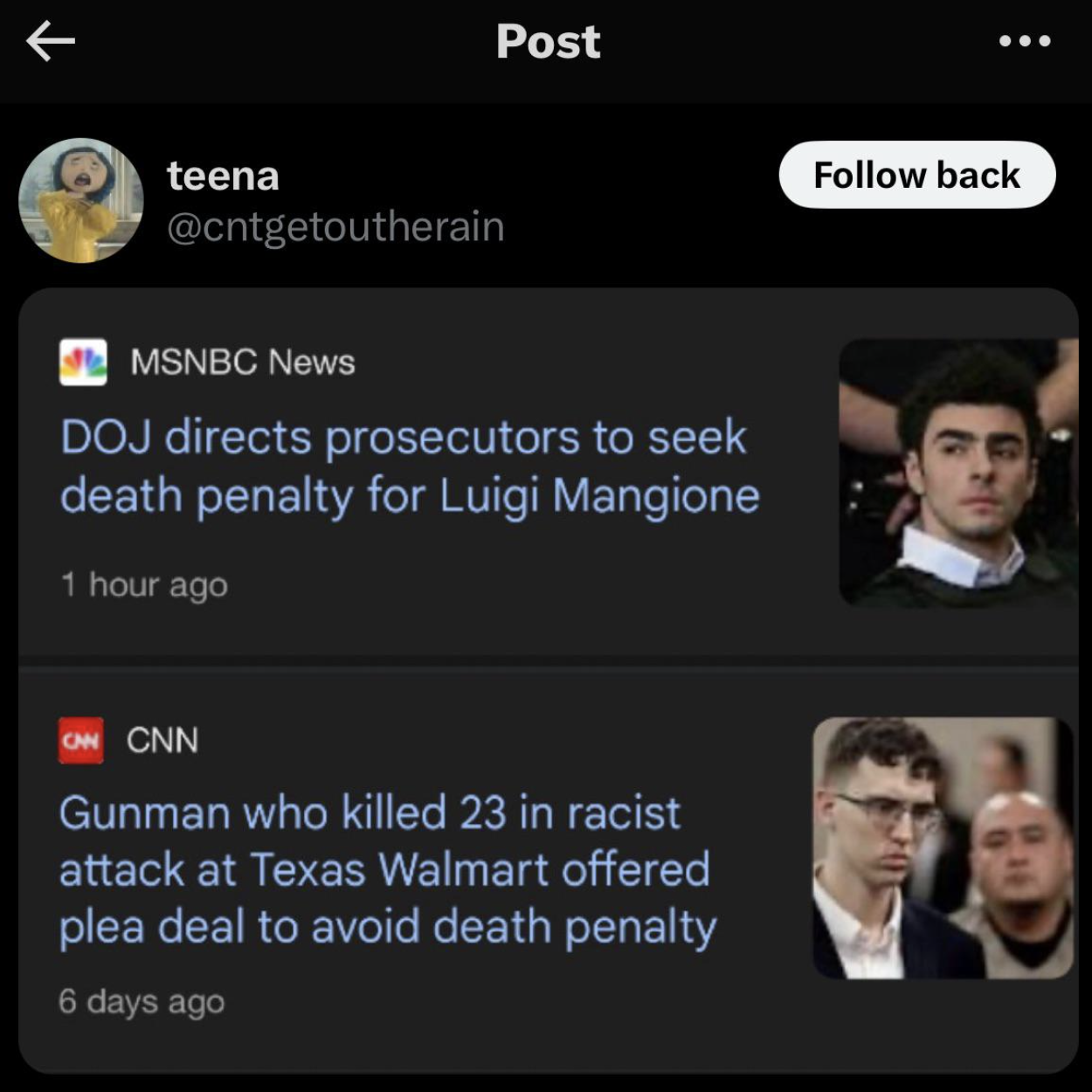 "Justice is for the rich you poor cucks, now fk off"