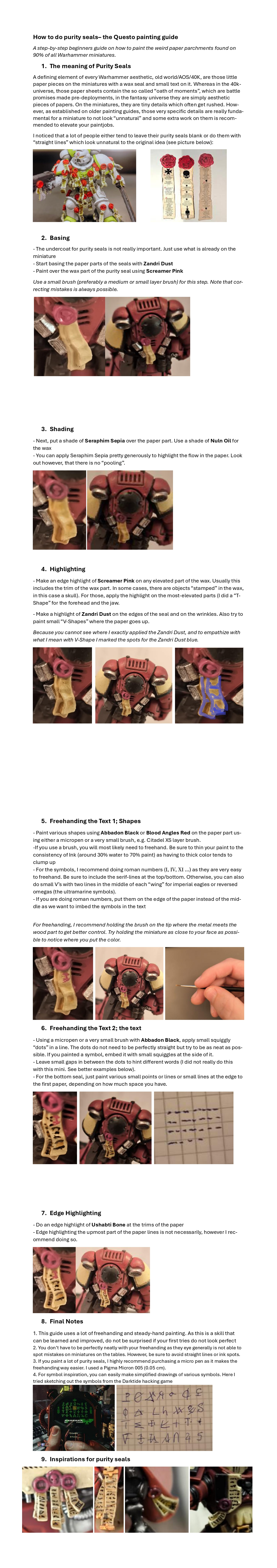 Monthly hobby posting