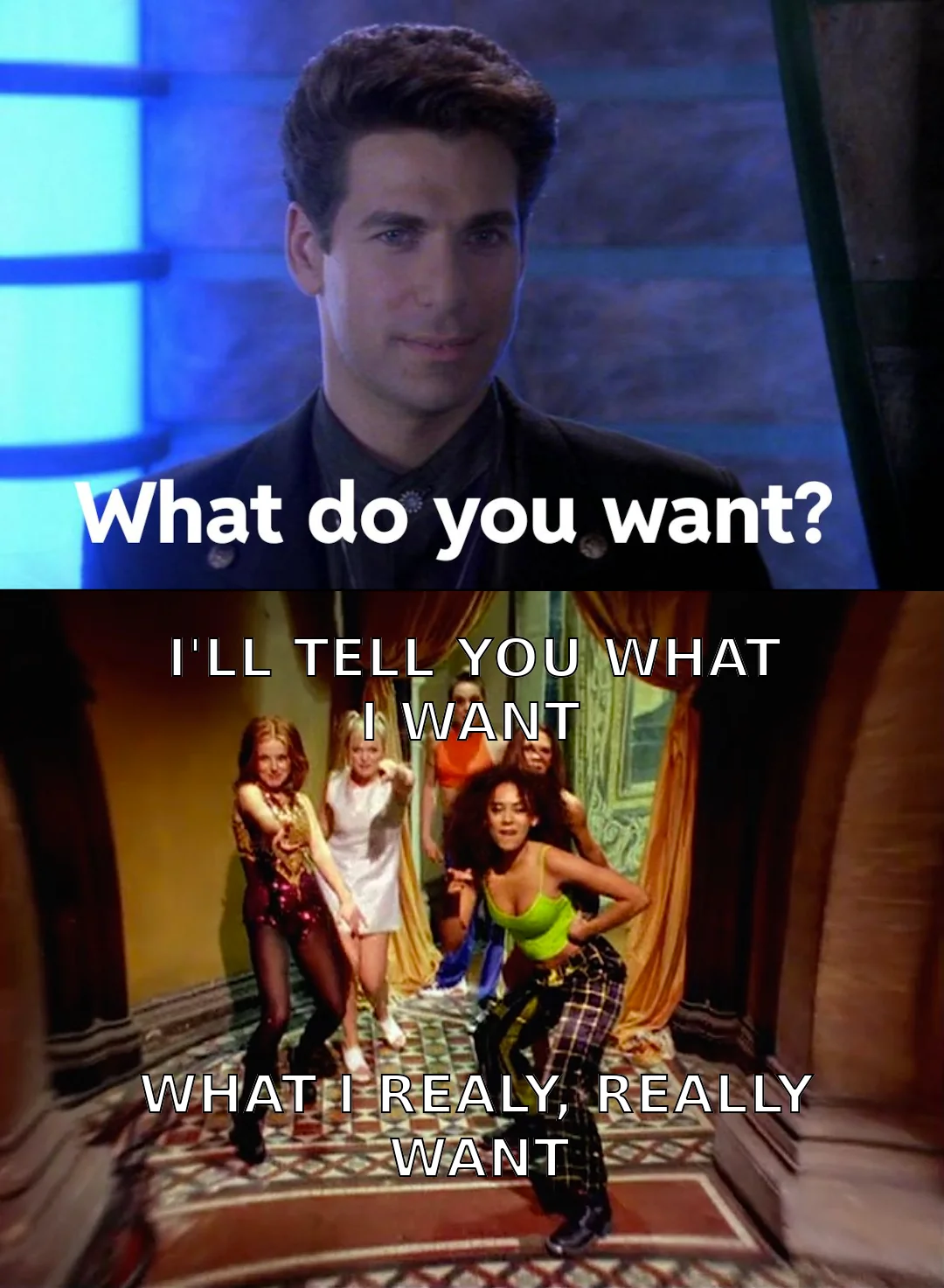 This meme came to me in a dream bonus points if you know the show