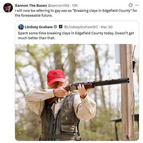 I can’t wait to hear about his eventual death from aids