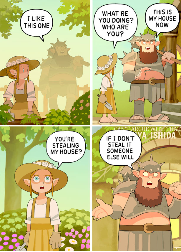 When the mask slips.