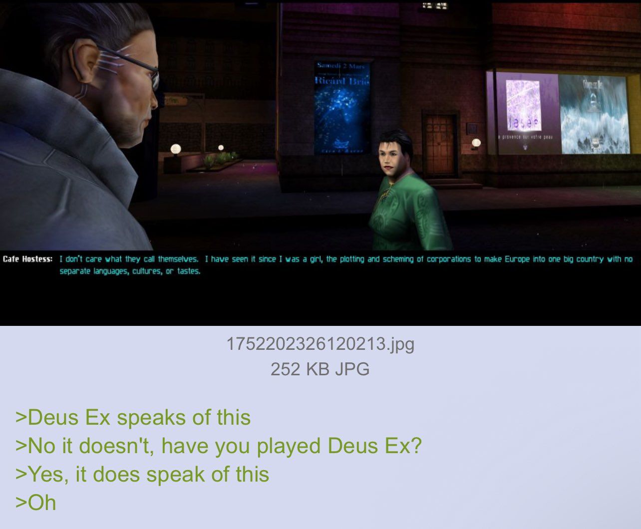 deus ex was preddictive programming