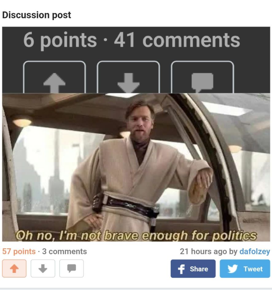Reverse discussion post