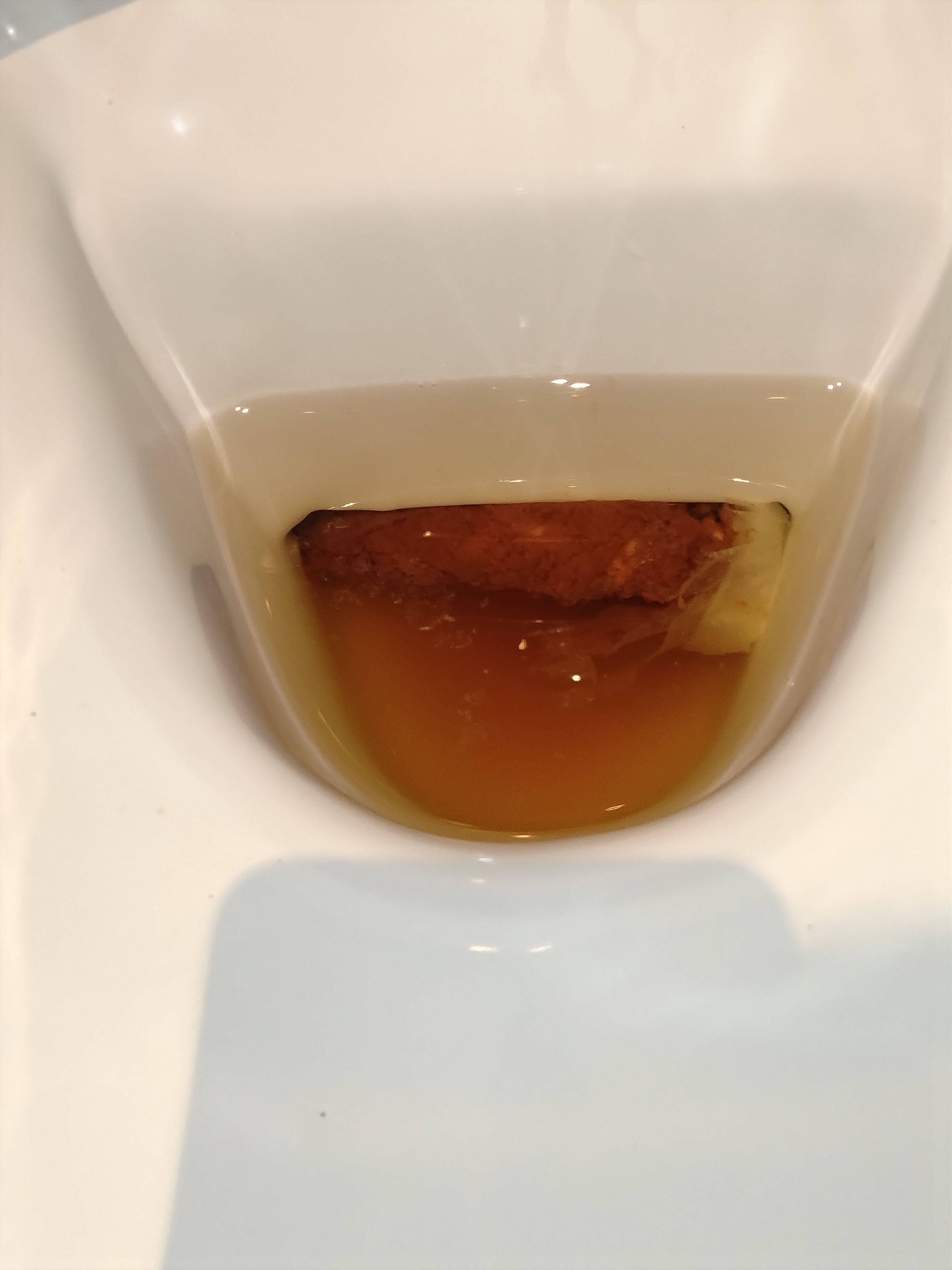 This huge shit I sad at work yesterday, clogged the toilet and shit, went to pee in the other stall