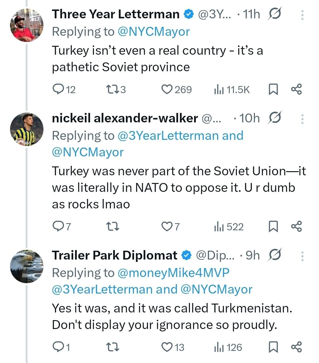 Proud display of ignorance