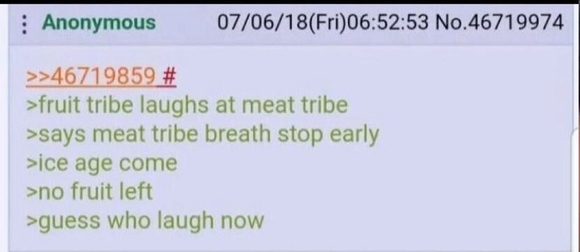 hue hue stupid fruit tribe