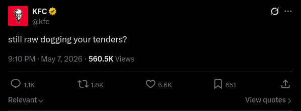 This is from the official account