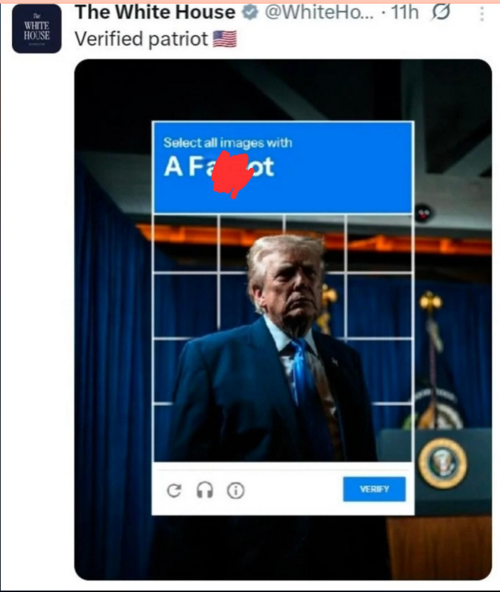 What did the White House mean by this?
