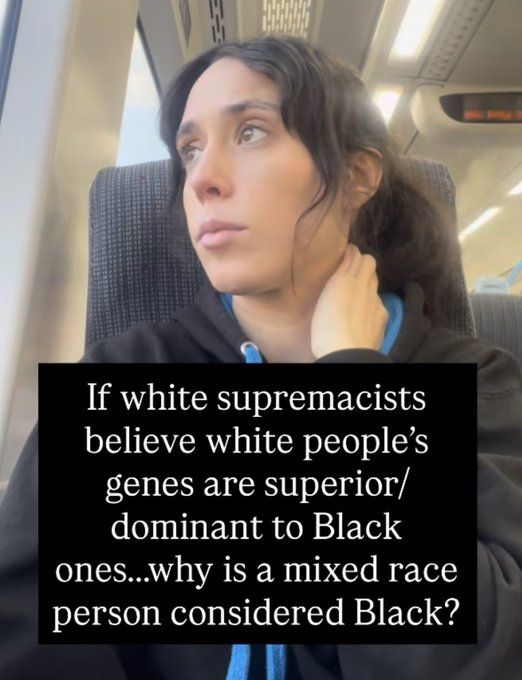 it's less white, diluting the genes.