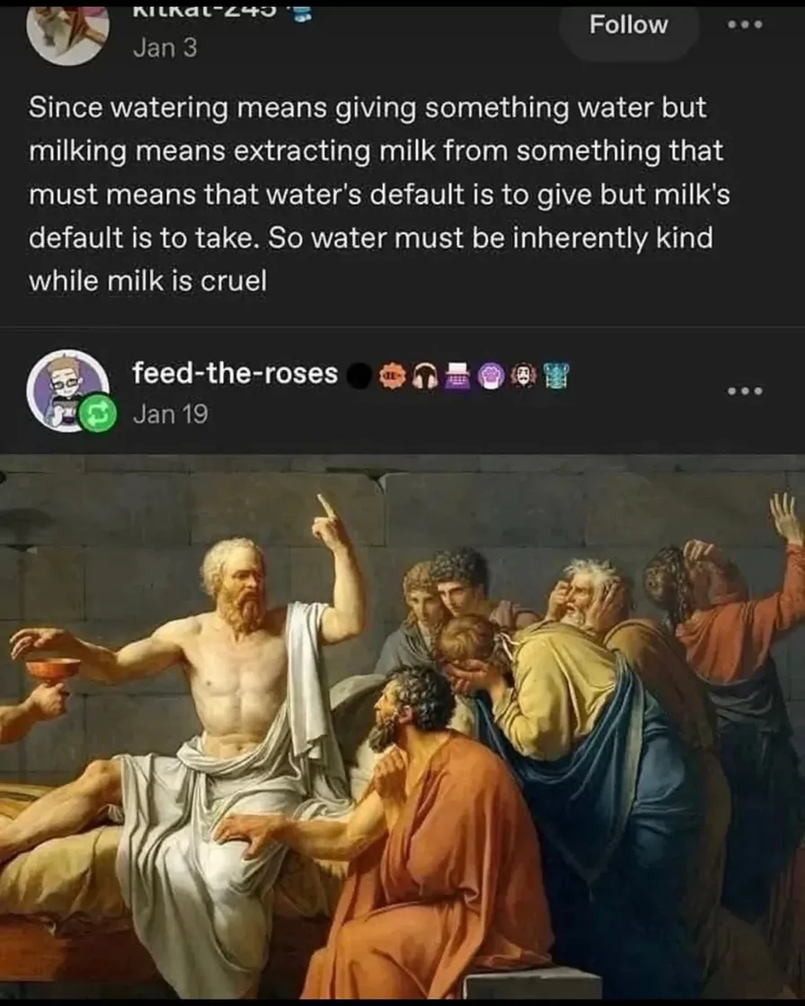 brb milking my baby